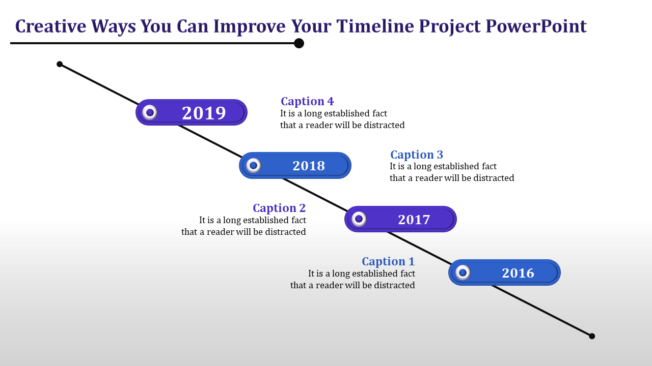 Free - Stunning Timeline Project PowerPoint Template Slide